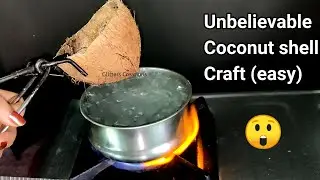 3 (Easy) Craft Ideas using COCONUT SHELL/ Coconut Shell Wall hanging/ Wall decoration ideas