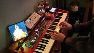 Nord Electro 5D61, Teenage Engineering OP-1, and One Off Custom Strat w/ Respira, MOOD, Zoia, RC-2