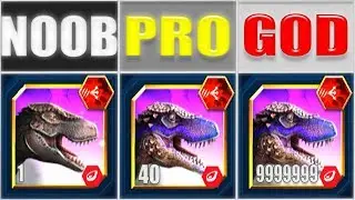 NOOB vs PRO vs GOD - GLYTHRONAX 999+ LEGENDARY RUMBLE PACK | JURASSIC WORLD THE GAME