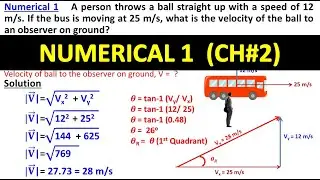 Class 11 Physics Chapter 2 Numerical 1 | Vectors and Equilibrirum 11th Physics Solved Numericals