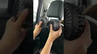 Adjustable Car Backseat Fan for Ultimate Comfort! #carfan #fok