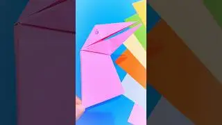 Origami Paper Crow | How to make a Talking Paper Crow | Moving Paper Crow | Easy Paper Craft #shorts