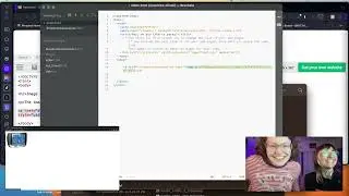 teaching my best friend how to code their personal website pt 2 (edited by liv)