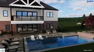 Walls make a basic pool something special- a Joe Dover design