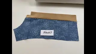How to Sew Front Band to the Jacket Front  for McCall pattern M8011