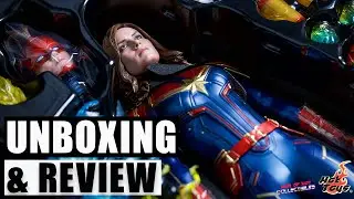 Hot Toys Captain Marvel Deluxe Unboxing and Review