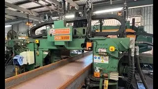 2008 Peddinghaus PCD1100 Beam Line - Drill Demo