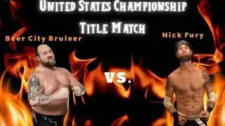 The Beer city bruiser 🆚 Nick Fury 8-23-2025 New Blood championship wrestling spindale nc 