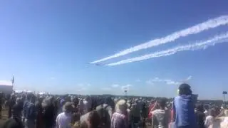 Vulcan & Red Arrows FlyPast RIAT15 (19/07/15)