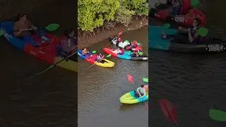 दर्यावरी आमची डोले होरी🚣&zwj;♀️ kayaking adventure #shorts #kayaking #dronevideo