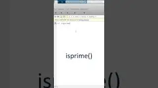 How to know if a number is prime MATLAB? |  isprime function MATLAB #isprime #shorts #matlab