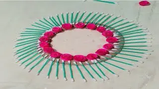 Beautiful wall hanging craft ideas//Using ear buds/@makingcraft98