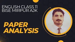 Paper English Section A Class 11 BISE Mirpur AJK