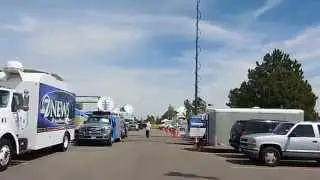 Arapahoe County Court House - Aurora Theater Shooting Trial - Media Truck Walk Through