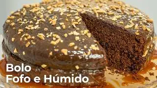 Bolo de Chocolate com Caramelo Salgado Bem Fofo!