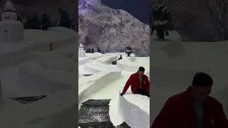 Snow oman | snow oman ice tube ride | best location for tourist | #travel #trending #muscatcity
