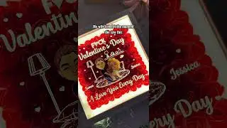 Valentine's Day I Love You Every Day Naughty Couple | Flower Shadow Box With LED Light