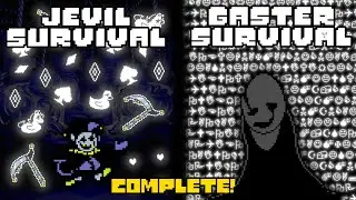Jevil & Gaster Survival COMPLETE! (Unofficial Disbelief Minigames) | Undertale Fangame