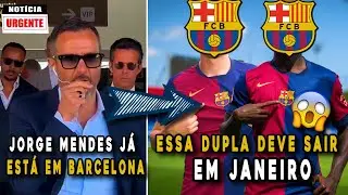 EITA! NOSSA TORCIDA NÃO VAI GOSTAR! JORGE MENDES CHEGA A BARCELONA PRA TRATAR DE SAÍDA DE JOGADOR!