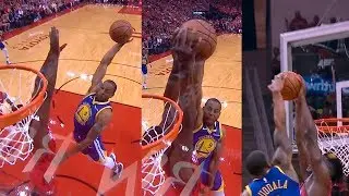 Clint Capela' hard block on Andre Iguodala | Warriors vs Rockets Game 3