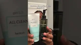 How to Double Cleanse | Heimish Matcha Biome Cleansing Oil & All Clean Green Foam #doublecleansing