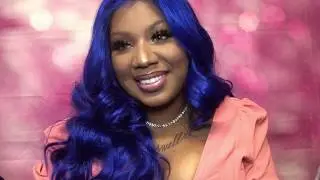 🥶Sensational synthetic blue wig 🥶