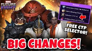 FREE CTP SELECTOR! 😍 CARD GAMBLING TICKET, GAME MODE CHANGES! Full Details in Marvel Future Fight