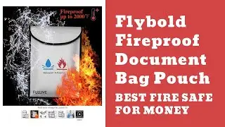 Flybold Fireproof Document Bag Pouch: Best fire safe for money