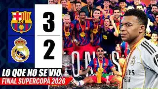 BARCELONA vs REAL MADRID 3-2 | GOLES y RESUMEN del PARTIDO | FINAL SuperCopa 2026