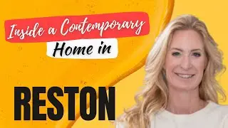 Inside a contemporary home in Reston | Reston Realtor | home tour| home for sale