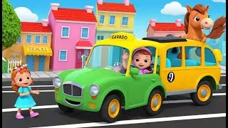 Pony the Friendly Taxi Driver | Funny and Fun Kids Nursery Rhyme Animation