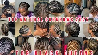 100+ Beautiful Natural Cornrows 2025/ Protective Styles for Black Women#explore #foryou #shorts #fyp