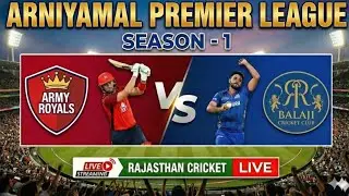 ARNIYAMAL PREMIER LEAGUE | ARMY ROYALS 🆚 BALAJI CLUB | #cricket #cricketlover #cricketlive #live 