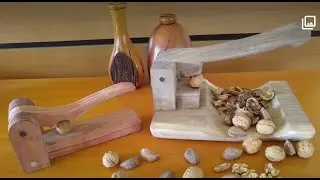 COMO FAZER UM QUEBRA NOZES DE MADEIRA! HOW TO MAKE A WOOD NUTS CRACKER!