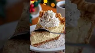 Christmas Eve Cinnamon Vanilla Custard Pie #dessert #pietime #chocolate #cake #cheesecake