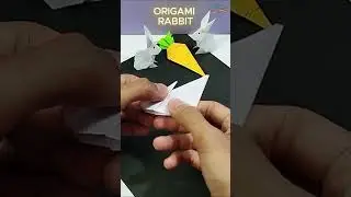 Make an easy Origami Cute Rabbit #shorts #origami #diy #papercraft #cute #rabbit