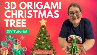 Easy 3D Origami Christmas Tree Tutorial | Step-by-Step Holiday Craft for Beginners 🎄