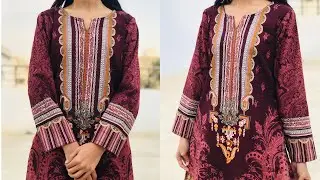 Latest Khaddar Shirt Design Cutting and Stitching | Winter Khaddar Kurti Design