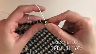 Brioche purl (brp1, sl1yo)