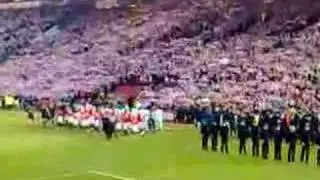 Manchester United v's Manchester City 2008 Entrance