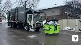 GFL Ex Advanced disposal Mack McNeilus front loader on commercial trash