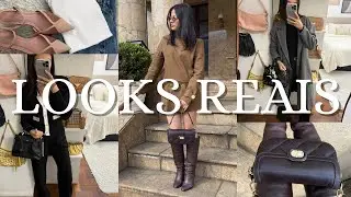 UMA SEMANA DE LOOKS REAIS! LOOKS PARA TRABALHAR + SAIR + DIA A DIA