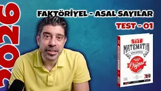 Faktöriyel Asal Sayılar TEST 01 | ORİJİNAL TYT SORU BANKASI | #yks2026