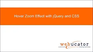 Hover Zoom Effect with jQuery and CSS