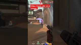 Killjoy Clutch With Ult and Lineups 🤠🤠 | Valorant Clutch Moments 3 #shorts #valorant #gaming