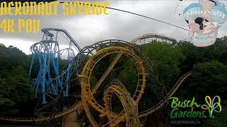 Busch Gardens Williamsburg:AERONAUT SKYRIDE ROUND TRIP TOUR.    BEST AERIAL VIEWS OF THE PARK