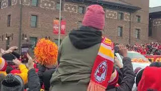 Kansas City Chiefs 2nd superbowl parade with Frank Clark