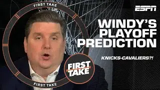 Knicks vs. Cavaliers?! Brian Windhorst predicts a TREMENDOUS SHOWDOWN in the playoffs | First Take