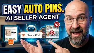 Watch Claude Code build your Etsy Pinterest posting workflow automatically