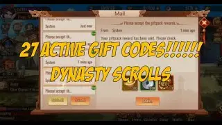 The ONLY Game with 27 ACTIVE GIFT CODES !!!!!! | Dynasty Scrolls